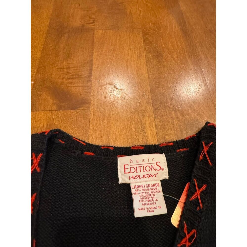 Woman’s Vintage Basic Editions Ugly Christmas Car… - image 3